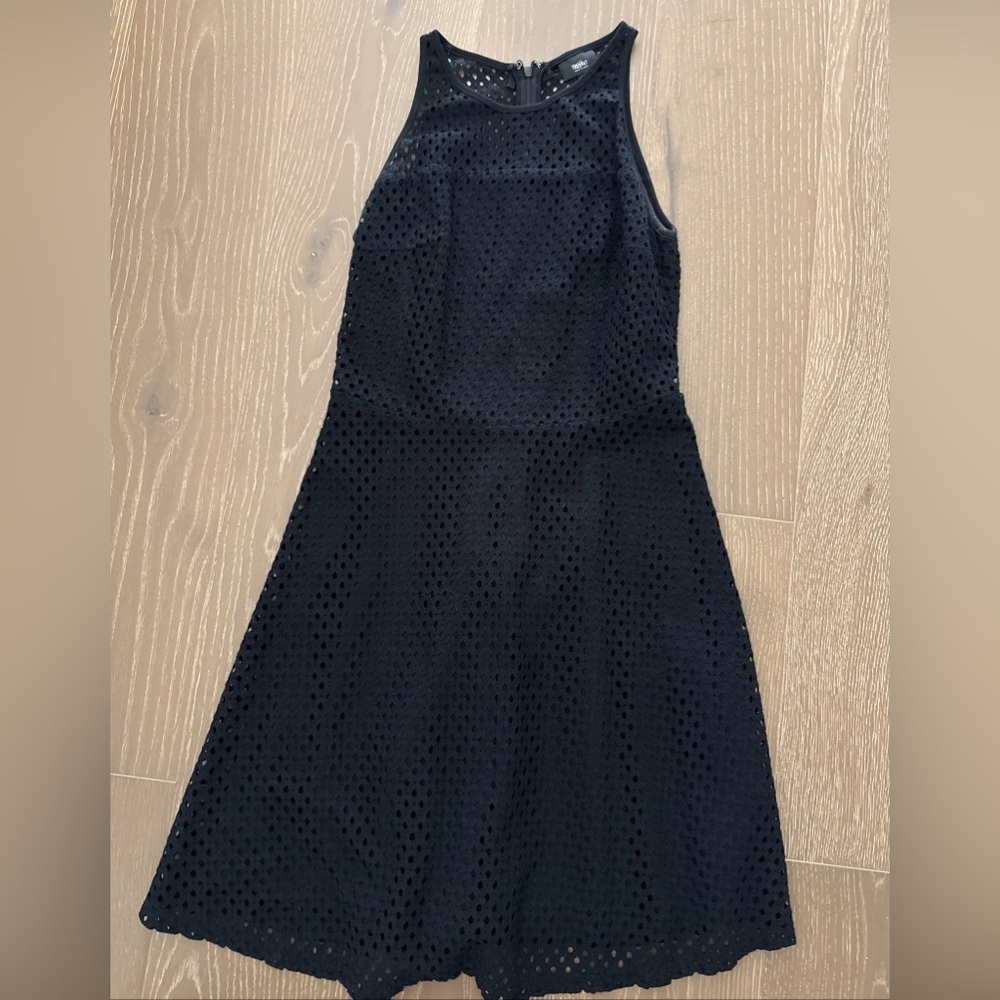 Mossimo Eyelet Lined Black Sleeveless Dress Size XS